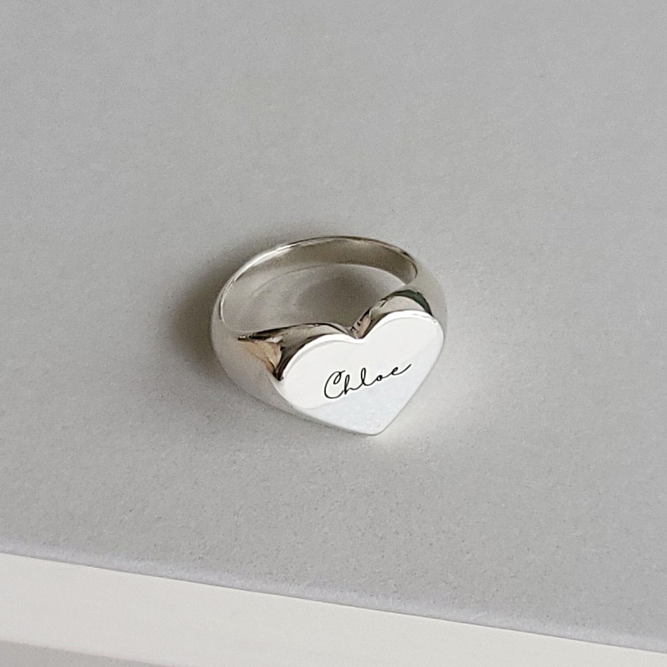 heart carve ring