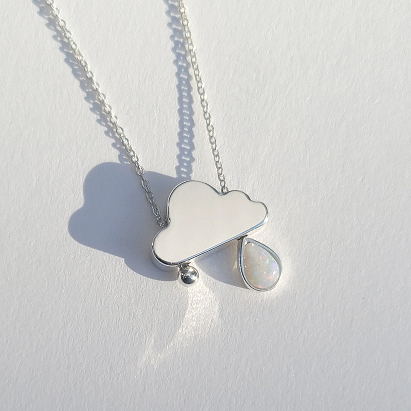 rain cloud necklace